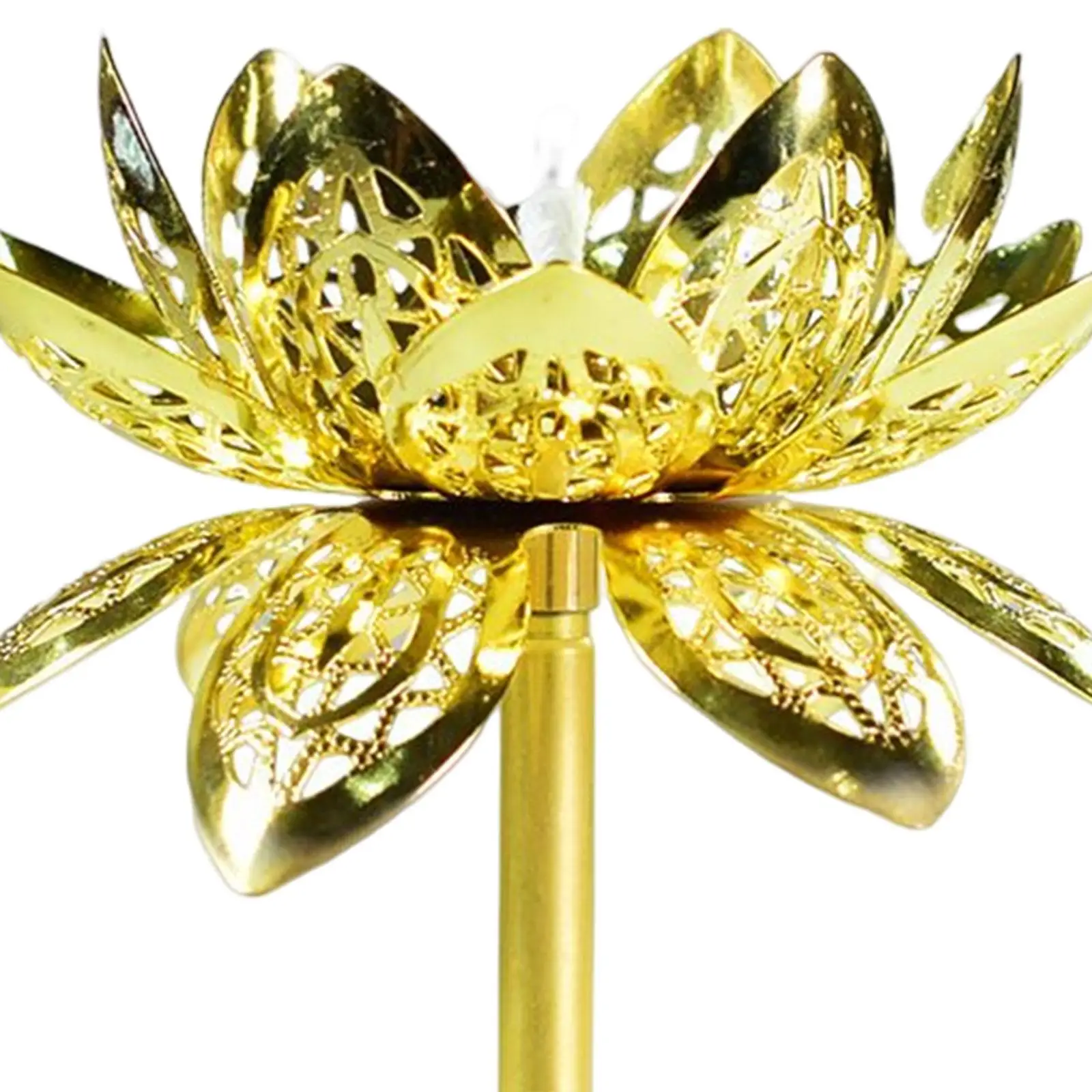 Retro Style Butter Lamp Wick Holder Telescopic Oil Lamp Holder Wick Rack Lotus Flower Ghee Altar Supplies