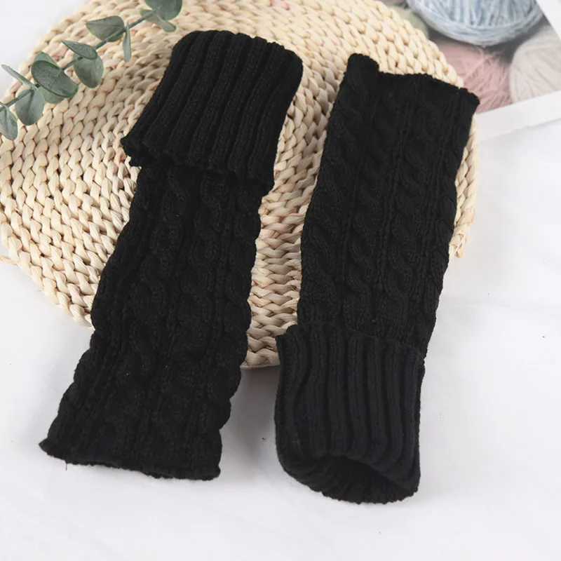 Neue Kinder Mädchen Beinlinge Lolitas stil Twist Gestrickte Socken Kinder Warme Fuß Abdeckung Süße Frühling Herbst Cosplay Haufen Haufen Socken – Detail 8