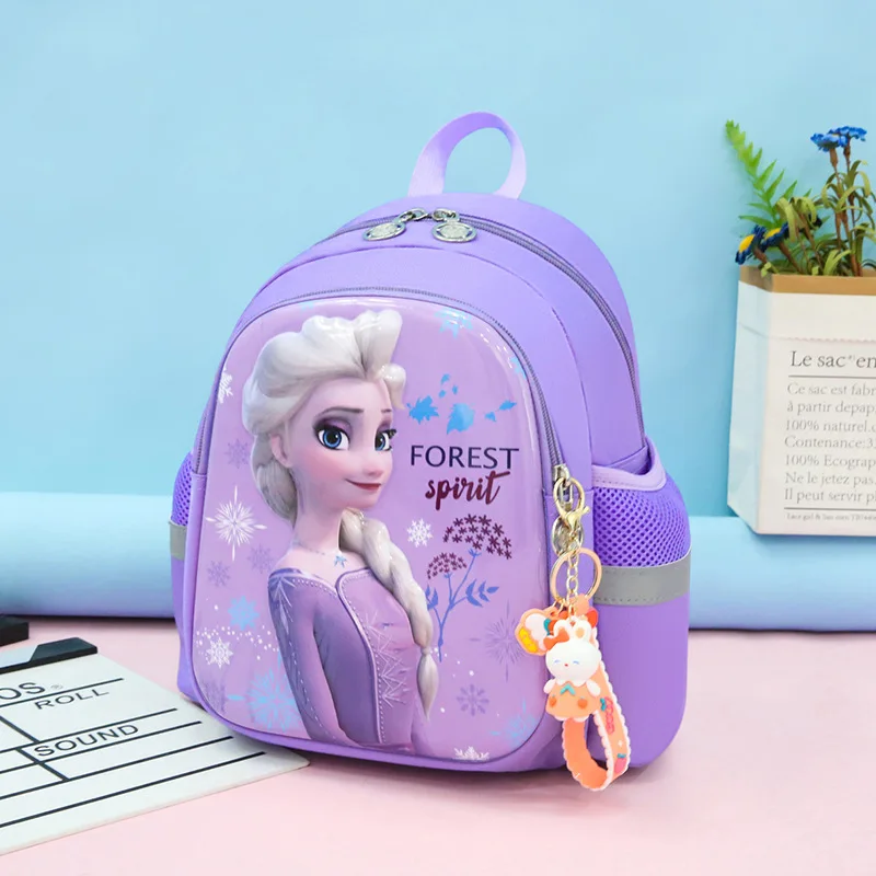 

Новый милый школьный рюкзак Disney с мультяшным принтом «Холодное сердце» для девочек и детей Корейская версия детского рюкзака «Холодное сердце».