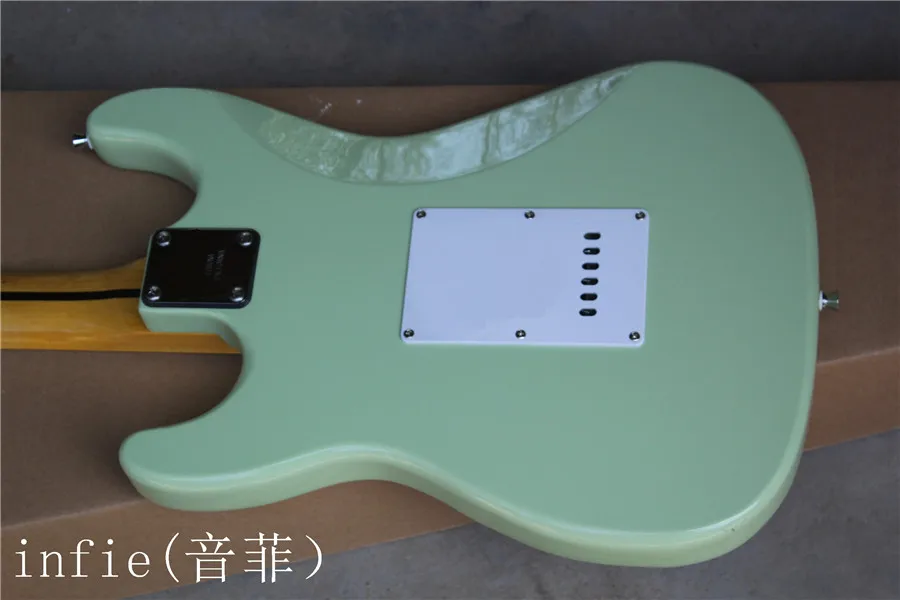 Top quality with 6 strings fingerboard maple guitar pink sq electric guitar