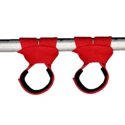 Gym Lifting Straps with Anti-Slip Grip for Enhanced Deadlift and Fitness Training (Red)