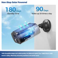 Caméra de Surveillance Extérieure Solaire ALEVIO, Caméra WIFI Sans Fil 2,5K, Ultra-autonomie en Veille, PIR, Lumière Intelligente, Vision Nocturne, détection AI, Appareil photo à batterie, WIFI 2,4 GHz/5 GHz 2