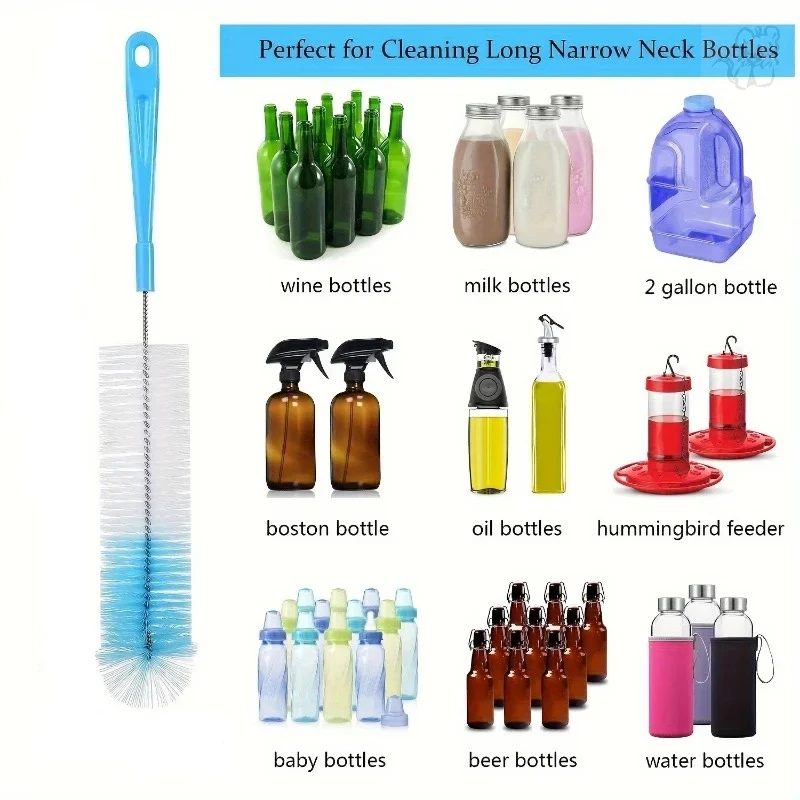 Straw Brush Tea Stain Removal Brush Multipurpose Kitchen Cleaning Brush For Water Bottle tea Cup Groove 8pcs
