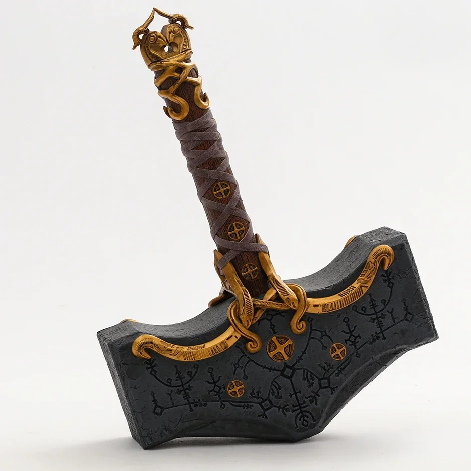 Фото Бог войны, Ragnarok Kratos 1:1, молот, статуэтка, статуэтка, коллекционная игрушка, подарок №4