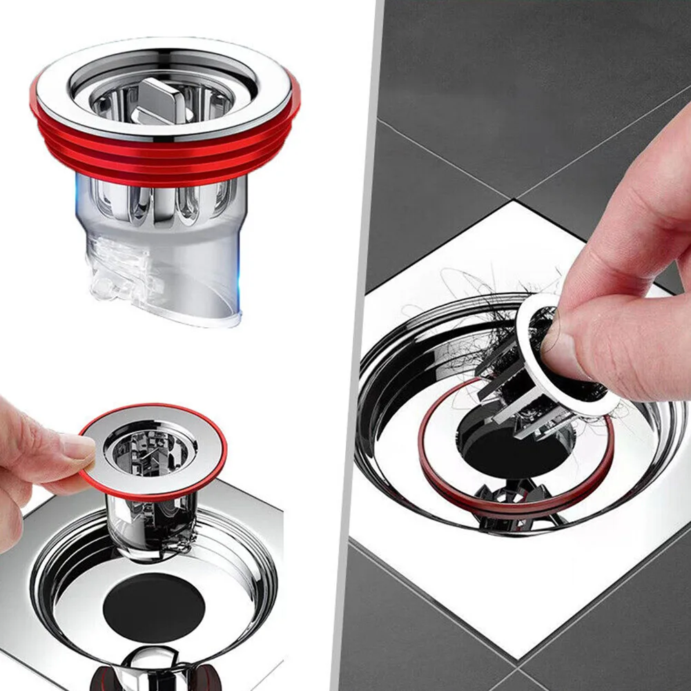 

32-45mm Floor Drain Core ABS Shower Floor Drain Plug Insect Proof Odor Proof Bathroom Sink Gravity Direct Drainage Floor Drain