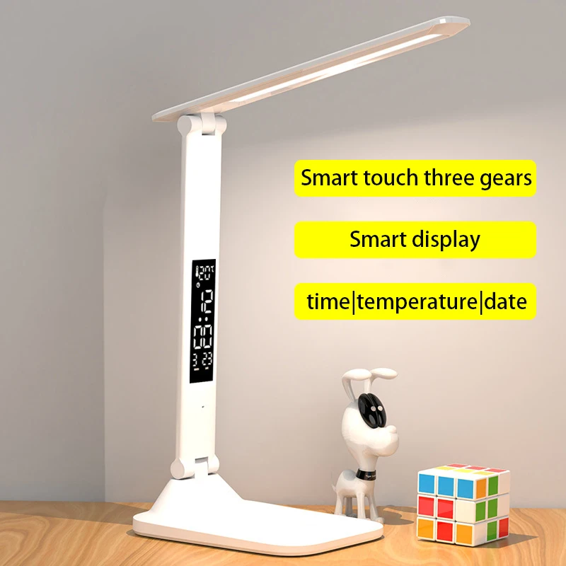 Lampe Horloge De Bureau Conforama – LED – USB – Intensité Réglable