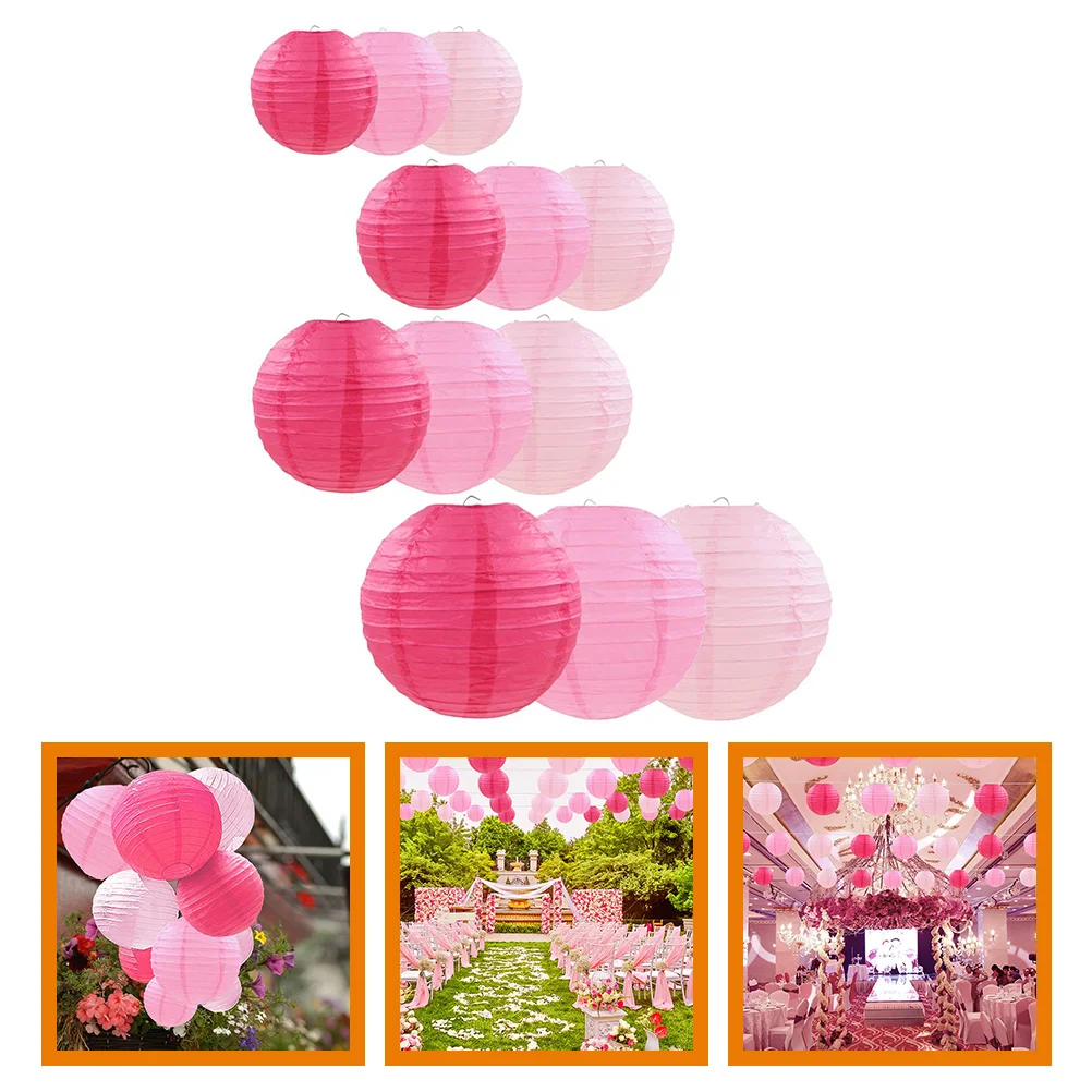 

Round waterproof Pink Decor Outdoor Grand Event Pink Decor Hanging Lamp nylon Pink Decor wedding birthday party Festival