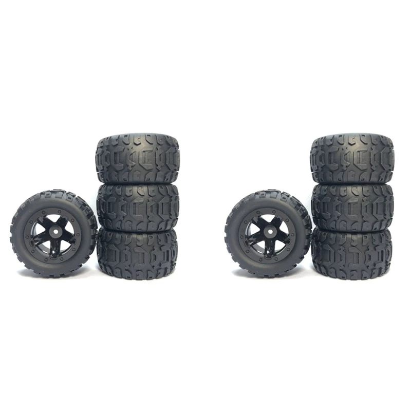 

8 шт. большое колесо шин для Wltoys 144001 124016 124018 124019 Haiboxing 12428 обновленные детали для радиоуправляемых автомобилей, 2