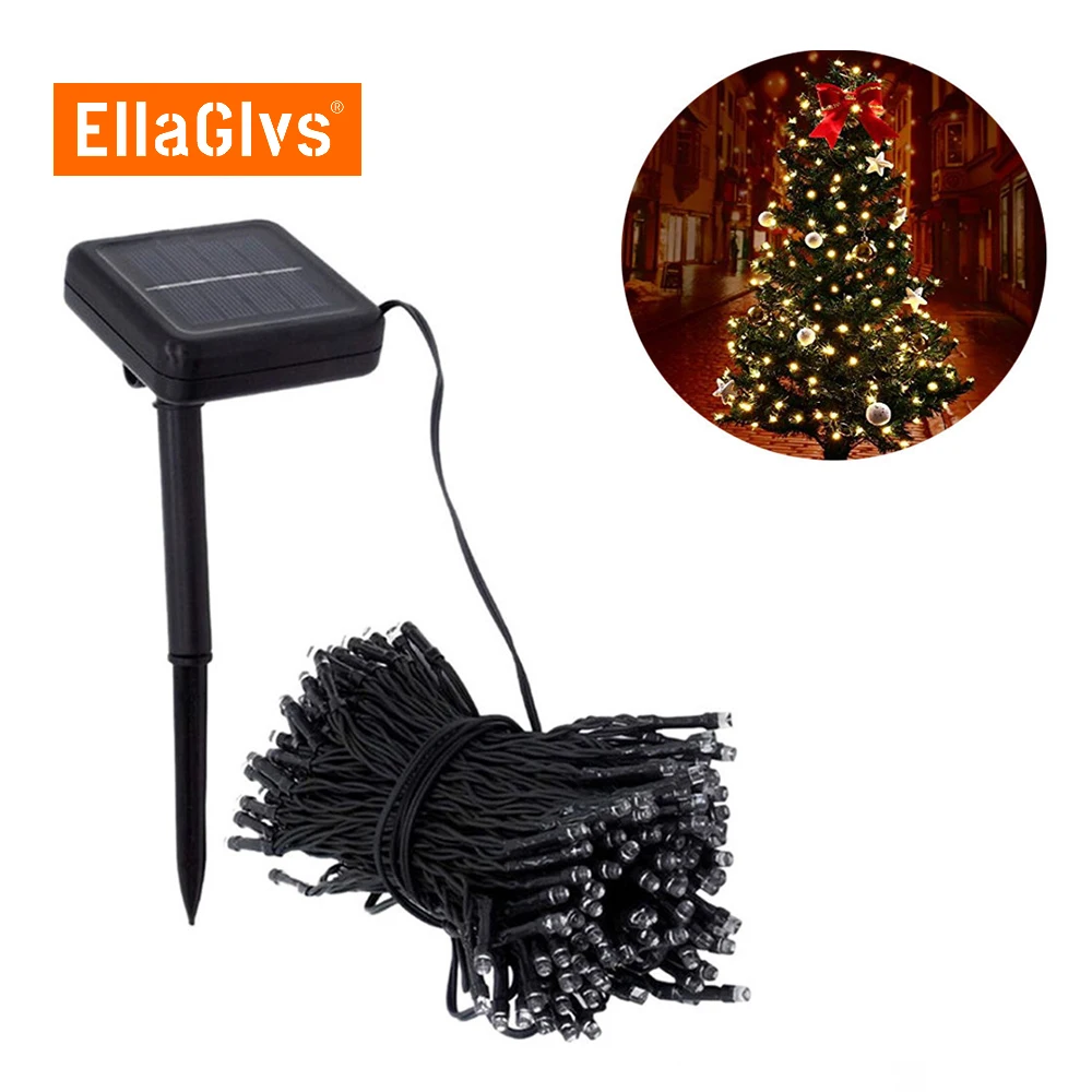 Led Strings Solar Powered Garden Light 8m 60leds Blossom Decorative