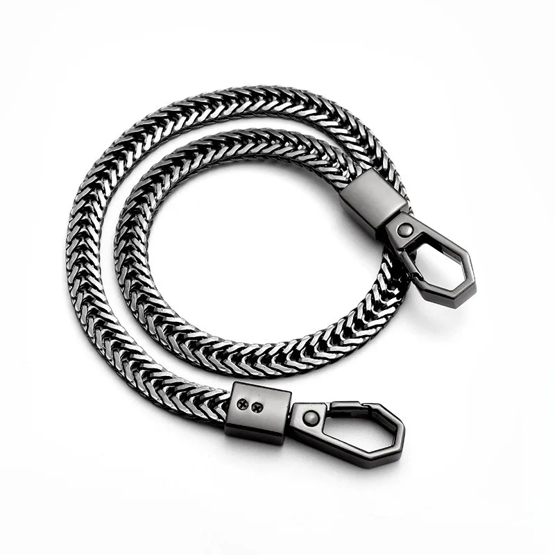 Unisex Punk Hip Hop Metal Ring Jeans Waistband Chain Accessory