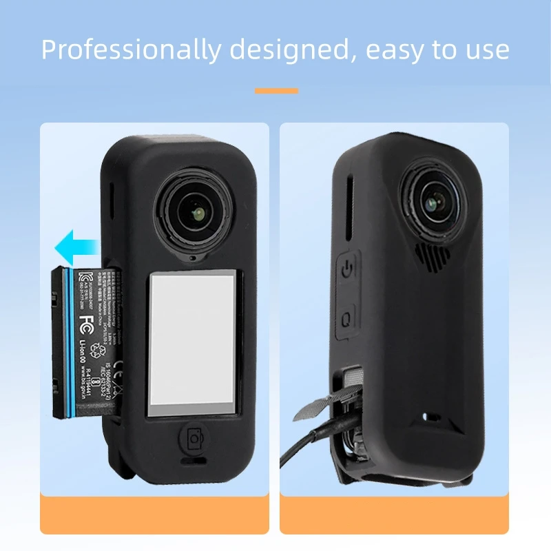 Insta360 X4 Air용 부드러운 실리콘 카메라 본체 보호 케이스 렌즈 보호 커버 긁힘 방지 충격 방지