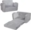 Kids Couch, Toddler Chairs Comfy, 2-in-1 Toddler Couch Sofa Bed Fold Out, Convertible Sofa to Lounger 1