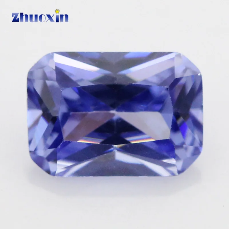 

Size 4*6~10*12mm Octangle Shape 5A Light Tanzania CZ Stone Synthetic Gems Cubic Zirconia For Jewelry Stone