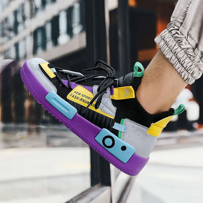 Zapatillas deportivas de tacón para hombre, calzado de verano, Tenis a la moda, botines de Tenis| | - AliExpress