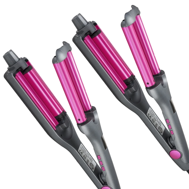 

Hair Curler Ceramic Hair Curling Wand Corrugated Curling Iron for Long Hair