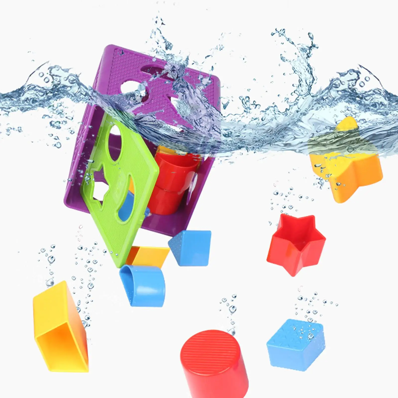 

Shape Sorting Cube Toy Box Skills Development Creativity Baby Sorter Toy Colorful Cube for Kids Boys Girls Preschool Baby Gift