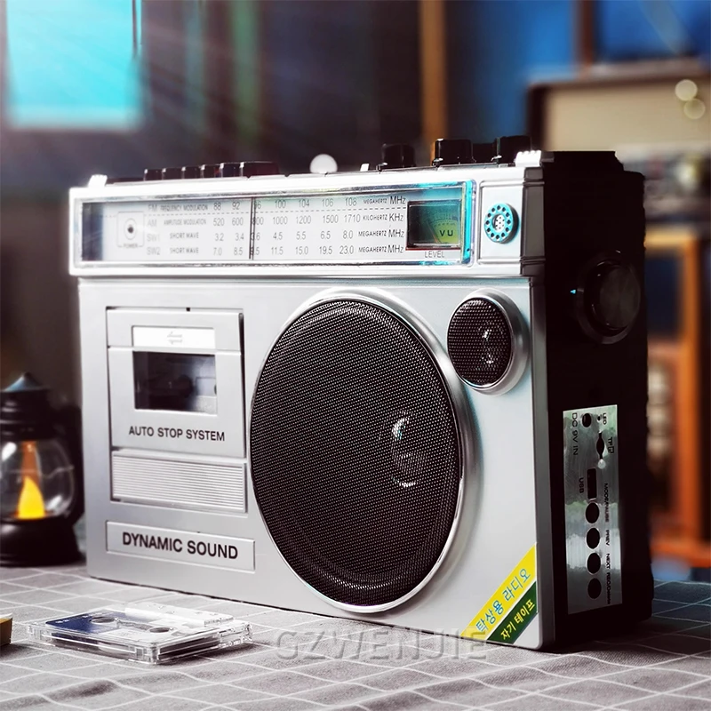 Retro retro cassette player cassette player radio receiver Bluetooth speaker TF card FM caixa de som bluetooth
