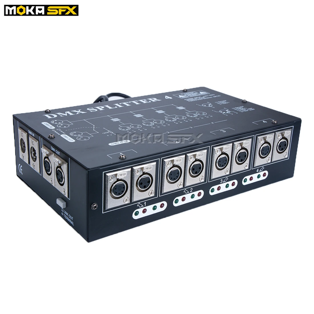 

Мини-Сплиттер DMX512, 4-ходовой, для управления освесветильник