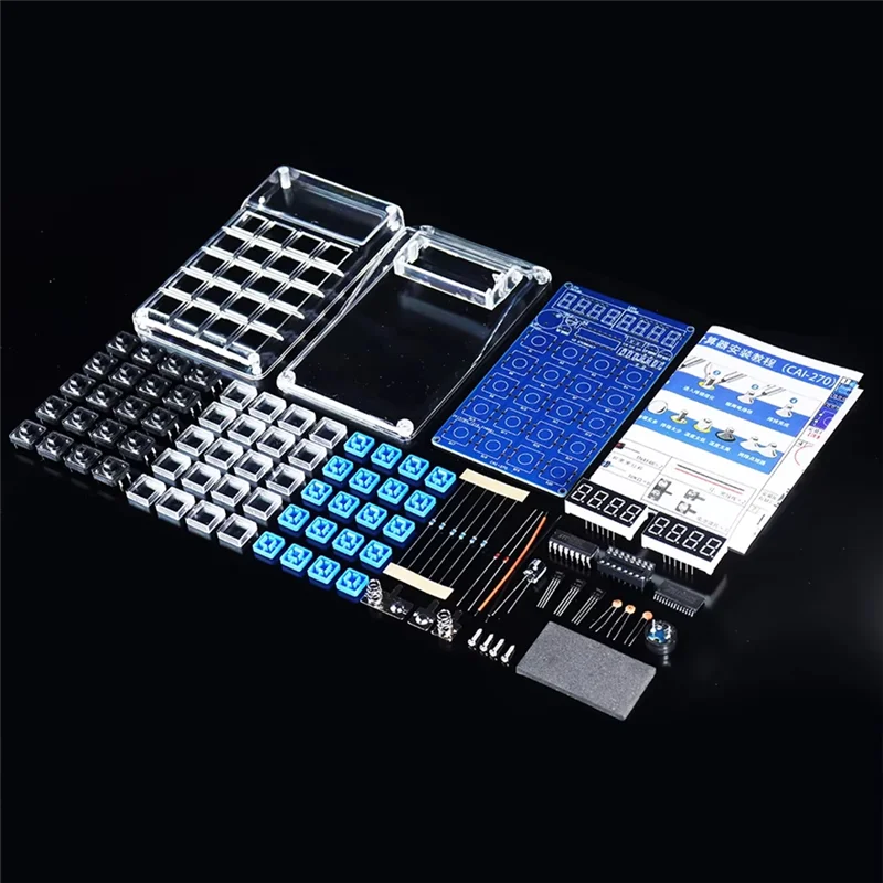 FFYY-DIY Electronic Kits LED Digital Tube Calculators 51 Microcontroller Control Resistance Conversion Soldering Projects
