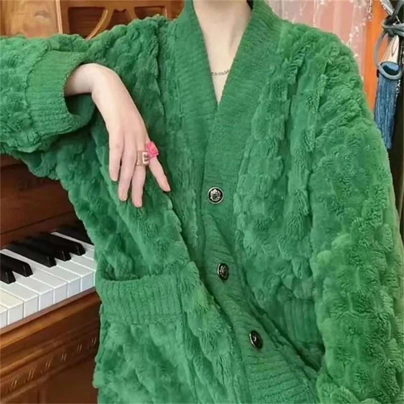 Pajamas Women's Autumn and Winter 2023 New Coral Plush Thickened Warm Fashion Network Red Small Fragrance Outwear Home Fur Set