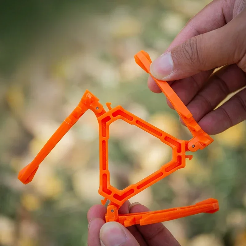 Portable Gas Canister Stand Universal Tripod Folding Frame Outdoor Camping Gas Tank Stove Base Holder Camping Supplies