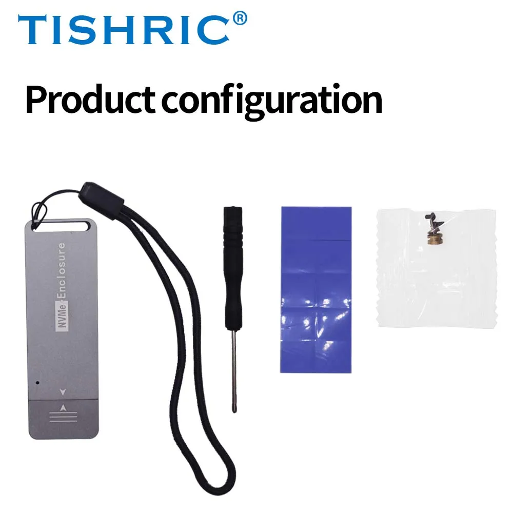 SSD NVME M2 Enclosure M.2 To USB3.1 Type A External Hard Drive Case Single Protocol Up To 10Gbps 2TB For 2242 Hard Disk