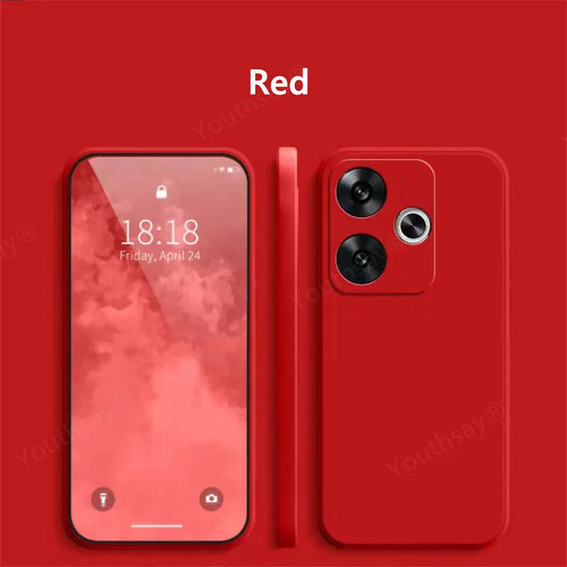 Premium Liquid Silicone Soft TPU Back Cover - Luxury Case