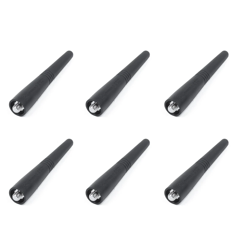 

6Pcs 9 Cm Length Antenna Short PMAE4003 Uhf Stubby Antenna 430-470 Mhz Range For Motorola Gp328 Gp340 Gp328plus
