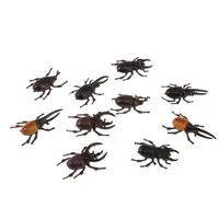 10Pcs Plastic Vivid Beetles Insect Model Animal Kids Party Favor Bag Fillers 2
