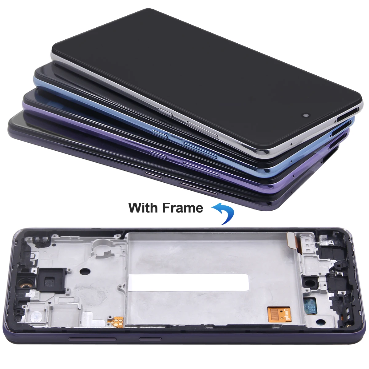 Schermo TFT A52 per Samsung Galaxy A52 4G A525F A525F/DS LCD Touch Screen + Cornice A52 5G A526B A526B/DS Ricambio Completo - immagine 5