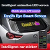 Truck windshield control flexible led eye animation display smart scrolling message eye Soft LED Sign Board for trucks light 1