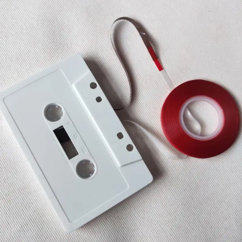 Red Cassette Splicing Tape for Audio Repair - 1/8 Replacement Leader Tape in Sets of 1, 3, or 5 PCS