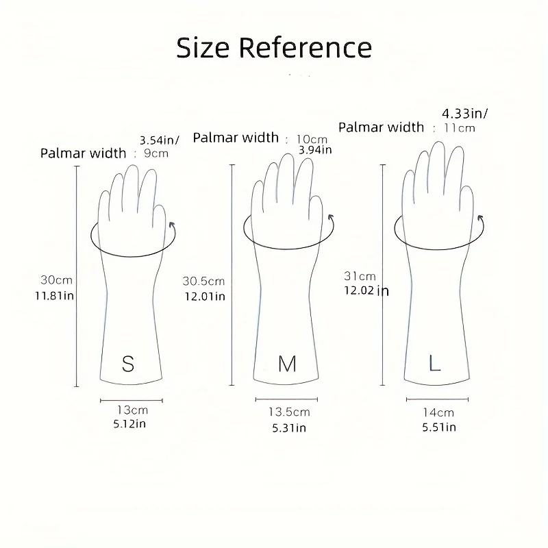 Dishwashing gloves cleaning gloves 3 Pair Kitchen Cleaning Gloves Rubber Cleaning Latex Household Dishwashing Laundry Gloves Durable Waterproof Housework