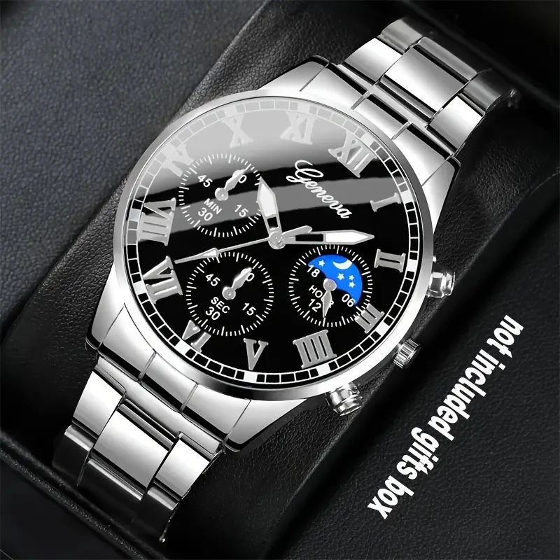 Geneva Luxury Quartz Watches Mens Belts