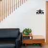 Elegant Airplane Key Holder Wall Decor. Metal Aircraft Art. Functional Ornament for Bedroom & Living Room 5