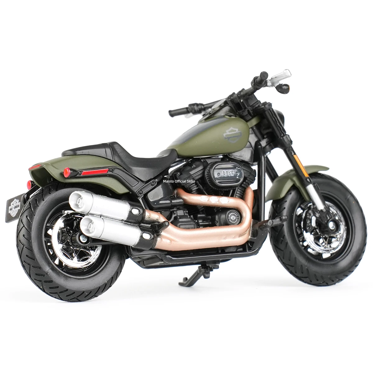 Maisto 1:18 Harley-Davidson 2022 Fat Bob 114 Die Cast Vehicles Collectible Hobbies Motorcycle Model Toys 4