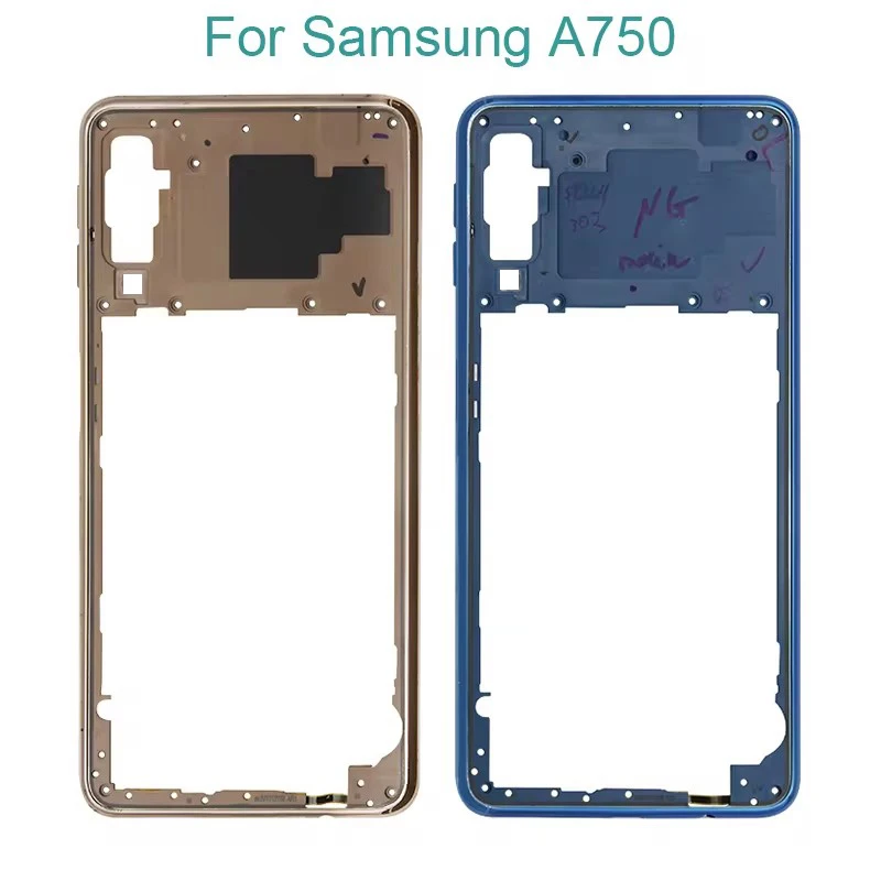Netcosy Middle Frame Bezel Plate Cover Replacement Parts For Samsung Galaxy A70 A705 / A7 2018 A750 Mid Housing Case phone back cover glass phone back cover samsung phone case