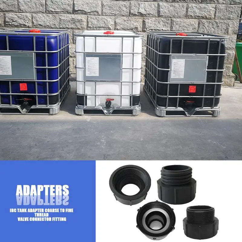 

Durable IBC Tank Fittings 60mm Fine Thread To 60mm Coarse Thread Valve Faucet Adapter Garden Irrigation Pipe Connector