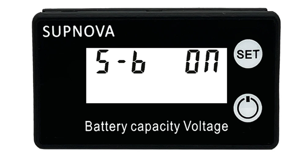 Battery voltmeter LCD backlight setting