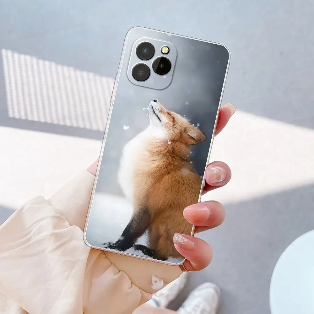 Oukitel C21 Pro Clear Marble Silicone Soft Case - Stylish Protective Cover