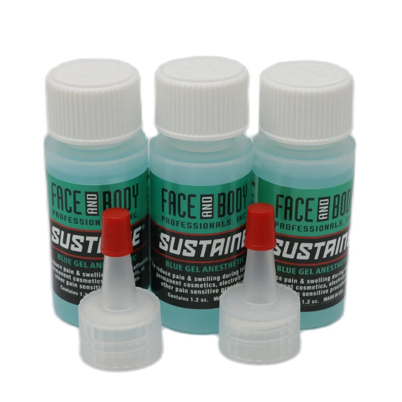 FACE AND BODY Sustaine Blue Gel For Permanent Makeup Eyebrow Lip Beauty ...