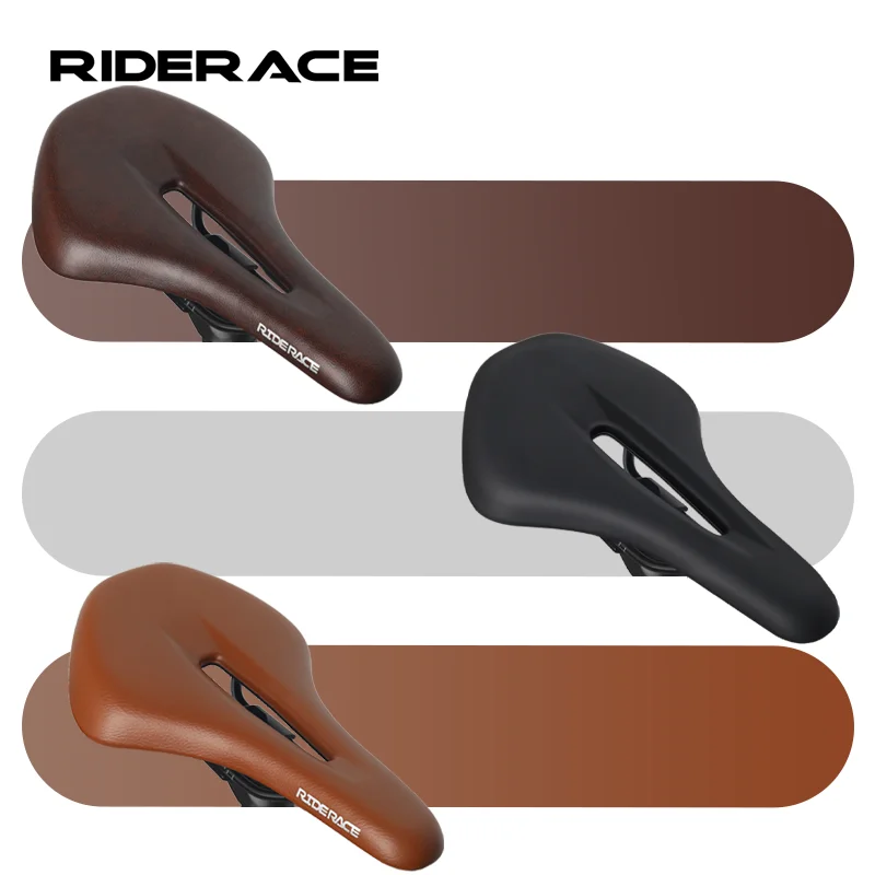 Comfortable PU Leather Bicycle Saddle - Soft, Breathable & Shockproof Outdoor Cycling Cushion