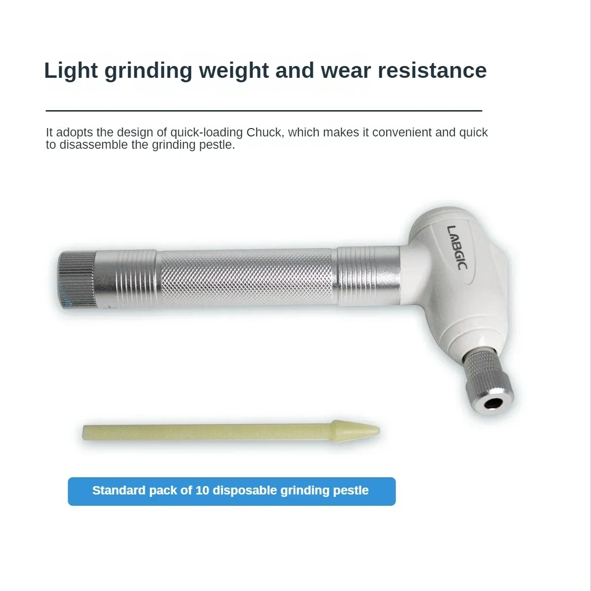 LABGIC TH-Mini Handheld Homogenizer Light and Fast Experimental Mixer Grinding Pestle Energy Saving and Long Battery Life