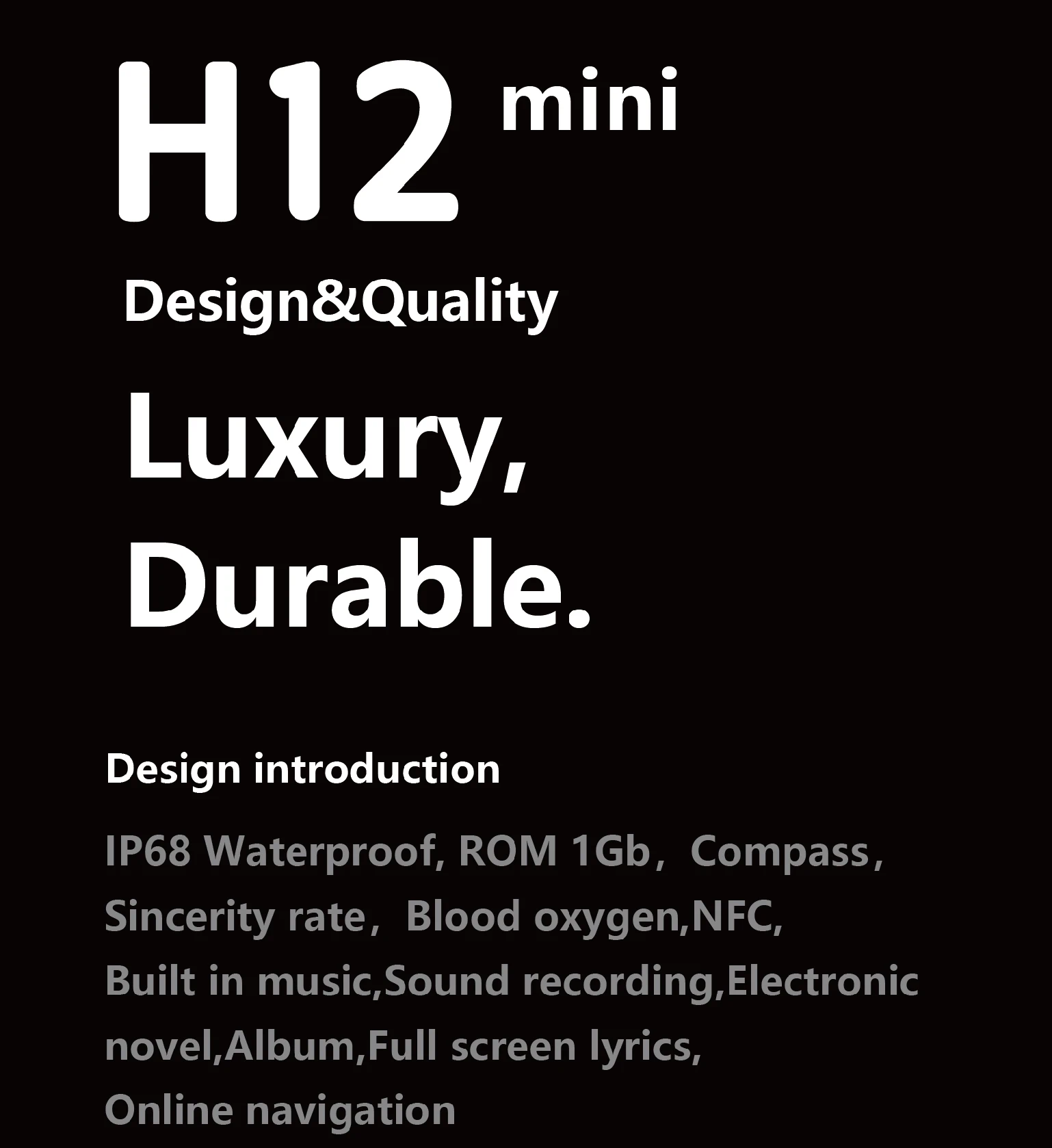 AMOLED  H12 ̴ Ʈ ġ,   ȭ ħ  NFC Ʈġ ٹ ȭ, 1GB ROM, 1.75 ġ, 41mm