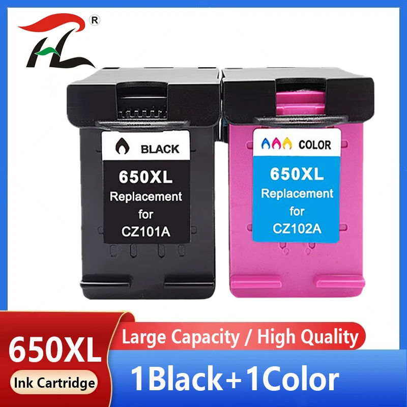 

650XL Ink Cartridge Replacement for HP 650 HP650 XL for hp Deskjet 1015 1515 2515 2545 2645 3515 4645 Printer