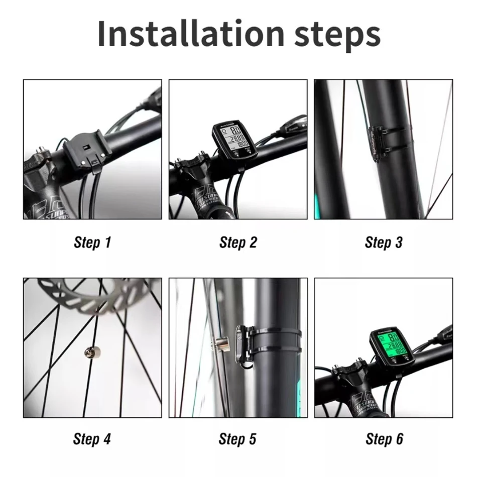 Ordinateur de vélo CNC étanche, compteur de vitesse GPS, compteur de vélo, odomcirculation filaire, chronomètre de vélo avec rétroéclairage vert, anglais