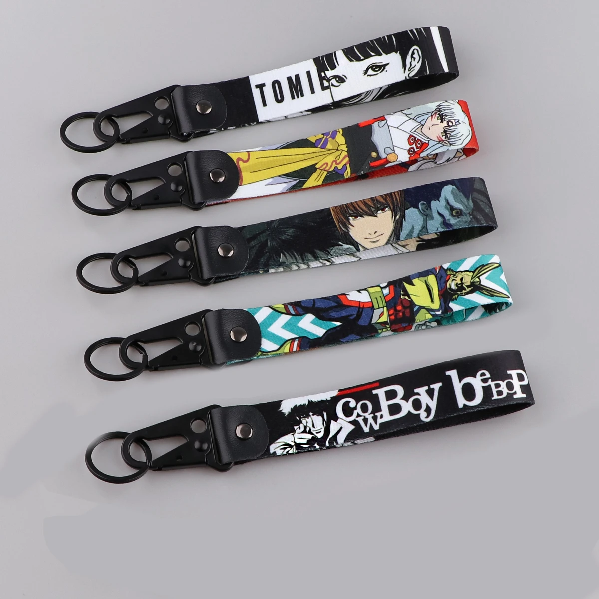 Anime Style Key Ring Lanyard Tags Key Strap Car Motorcycle Keychain Accessories Toys Kids