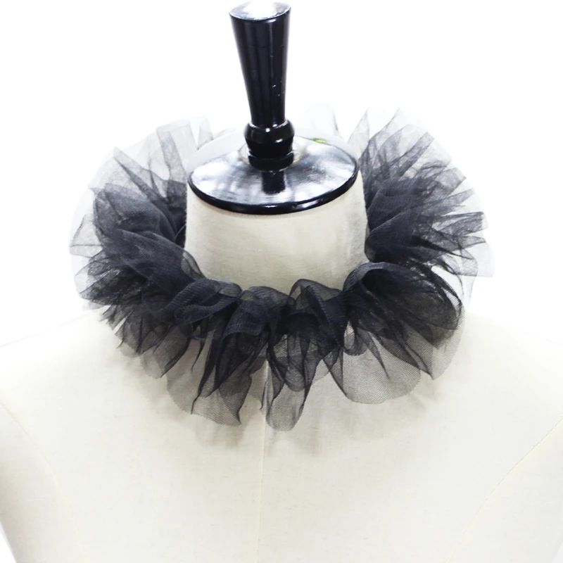 Women Renaissance Fake Collar Choker Necklace Decorative Clown Cosplay