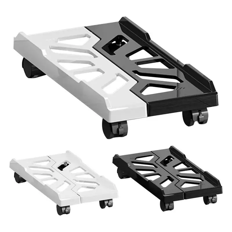 Adjustable Mobile CPU Stand with Caster Wheels