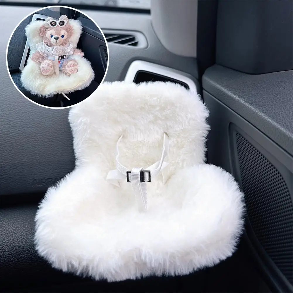 Kawaii Labubu Car Doll Safety Seat Car Air Outlet Aromatreatment Decoration car decoration accessories car figurine ornament car doll seat